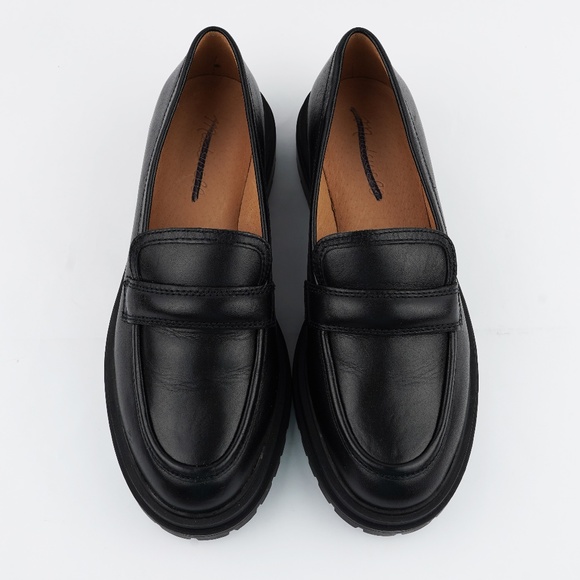 New MADEWELL The Bradley Lugsole Loafer in True Black Leather - Picture 5 of 9